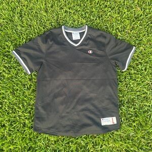 Champions Black Athletic Jersey V-Neck